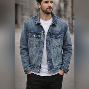 Express Men's Classic Blue Denim Jacket